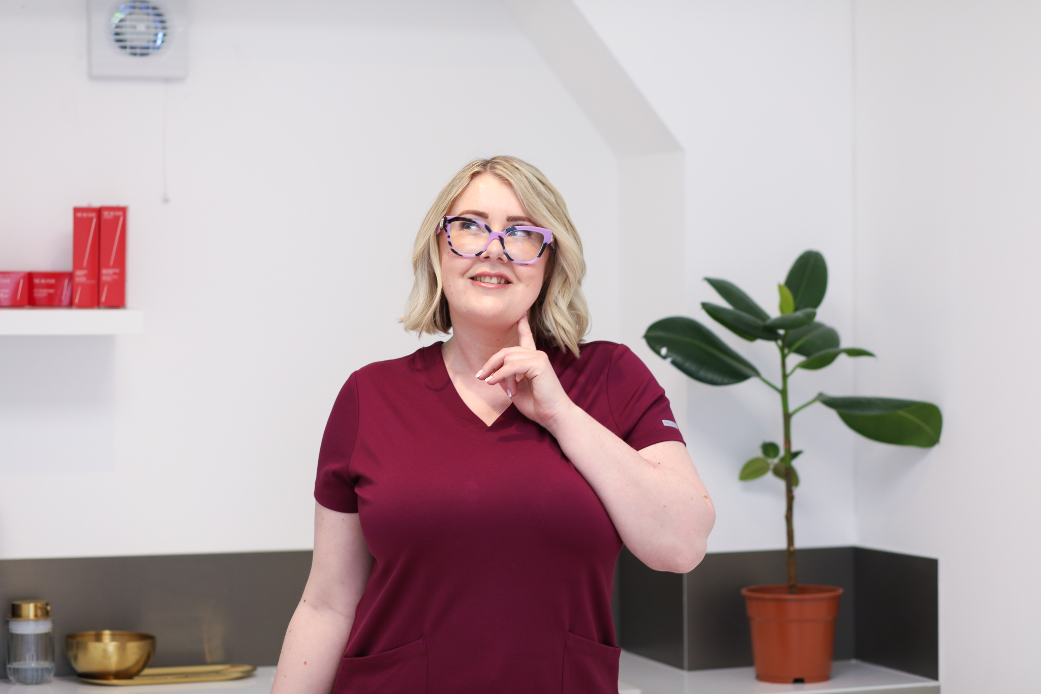 House of Glo owner looking thoughtful