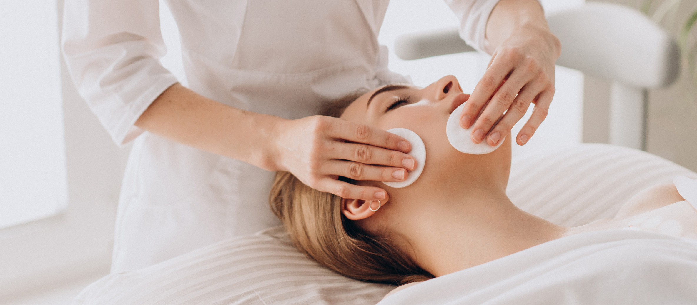 A woman having Bio Spicule Therapy