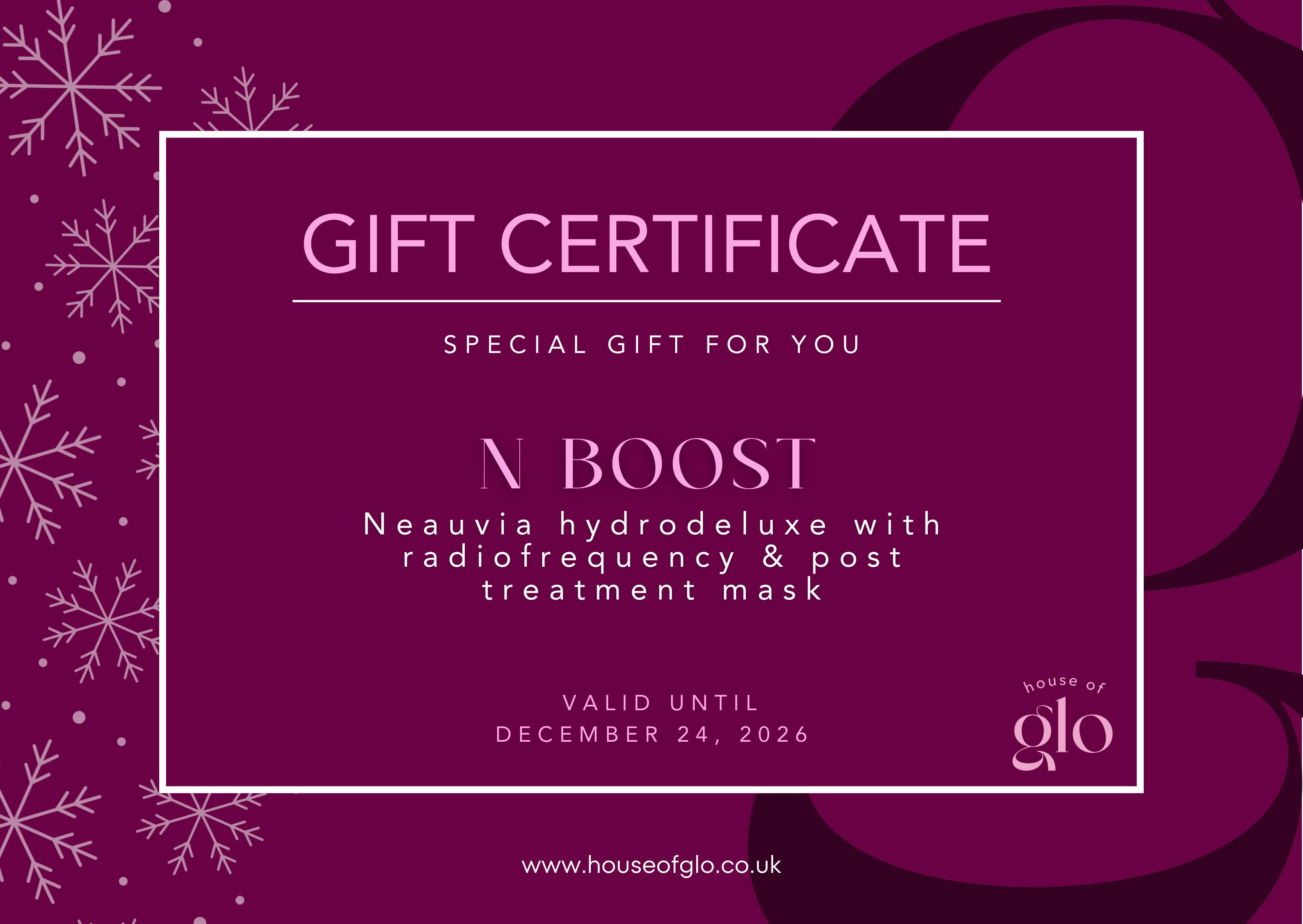 N boost Gift Certificate