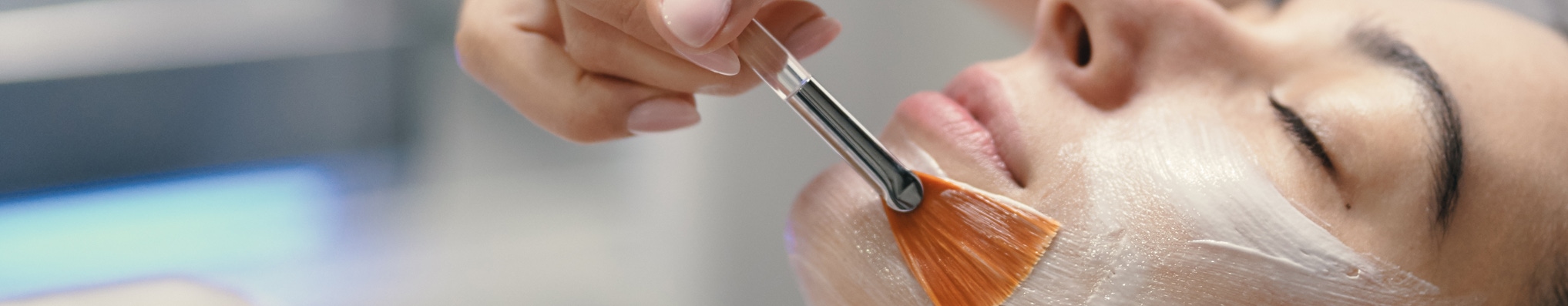 woman having chemical peel treatment