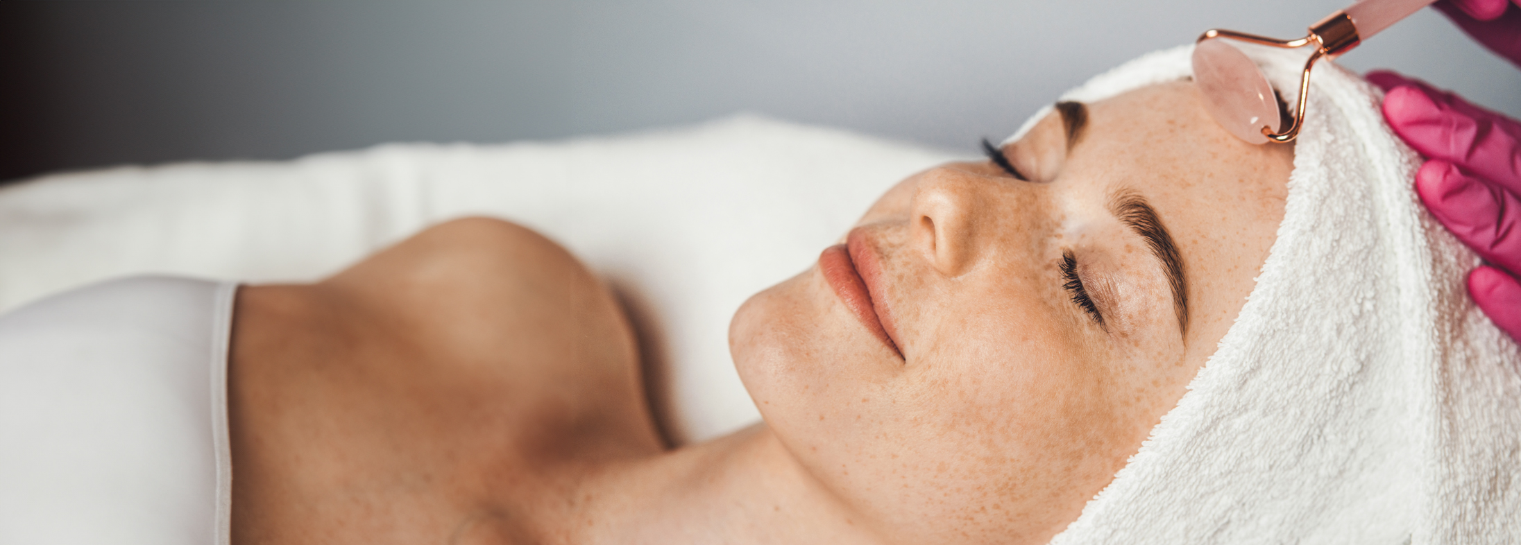 woman having pigmentation facial treatment