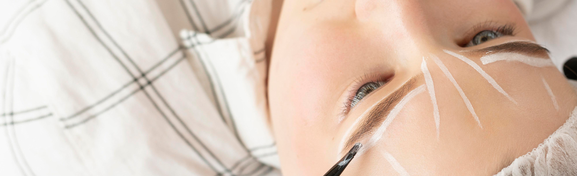 woman getting brow lift treatment