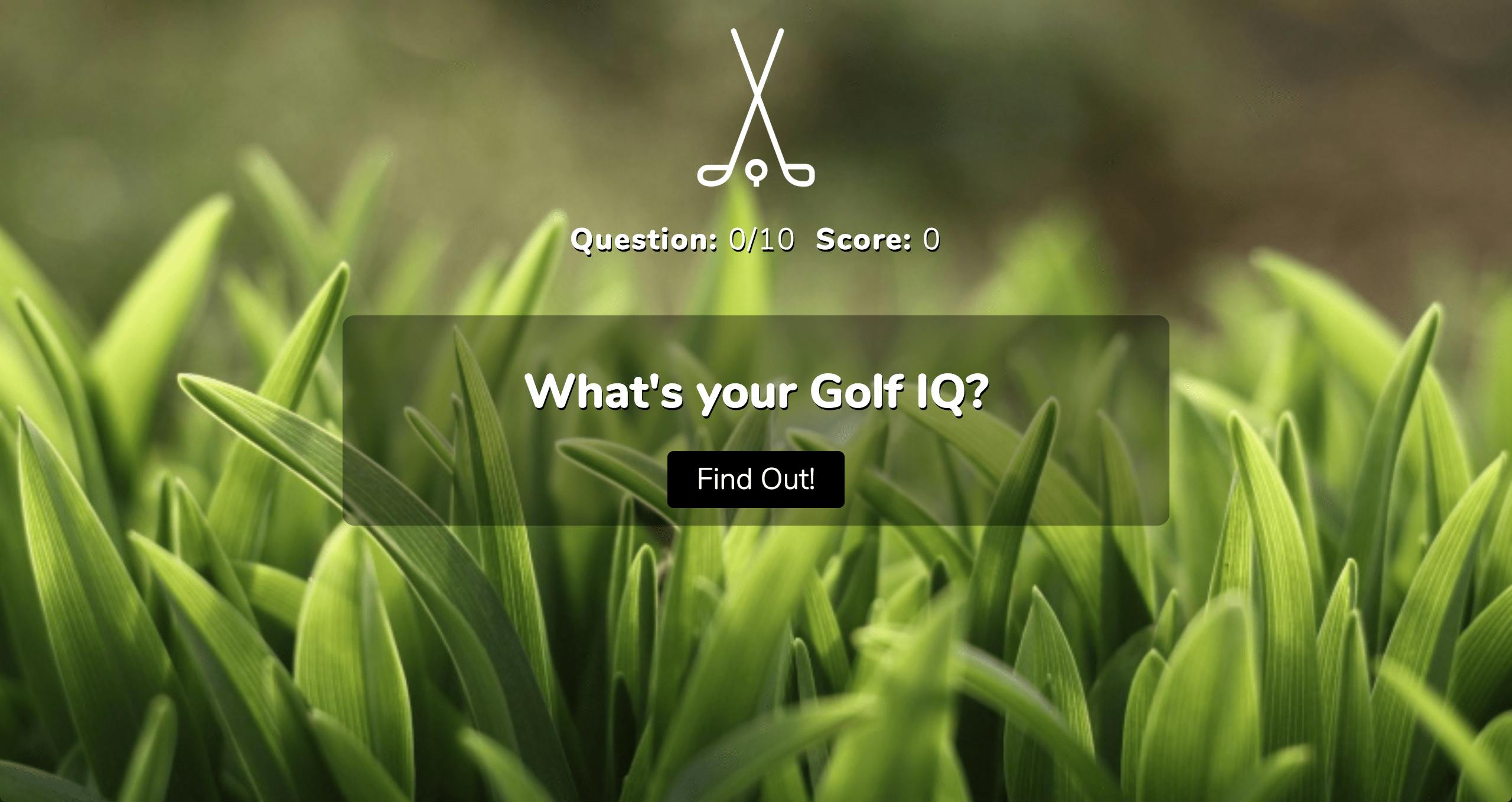 Golf Quiz App