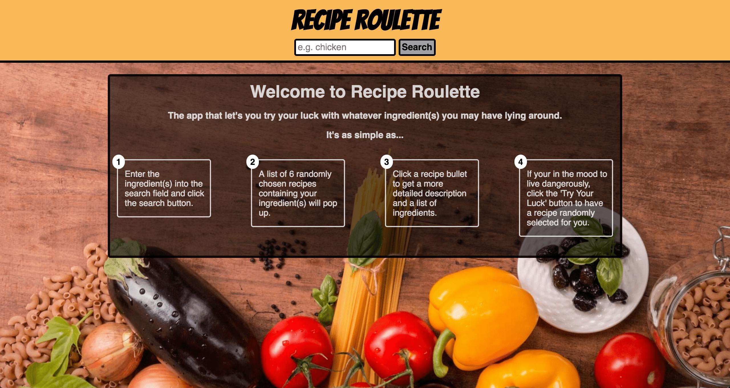 Recipe Roulette