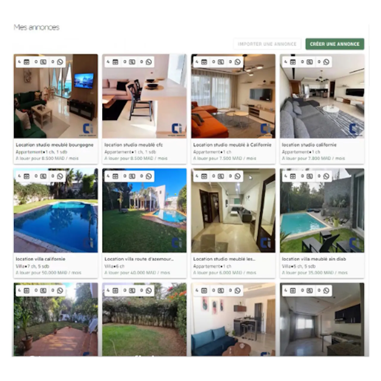 picture showing how simple are the listing page