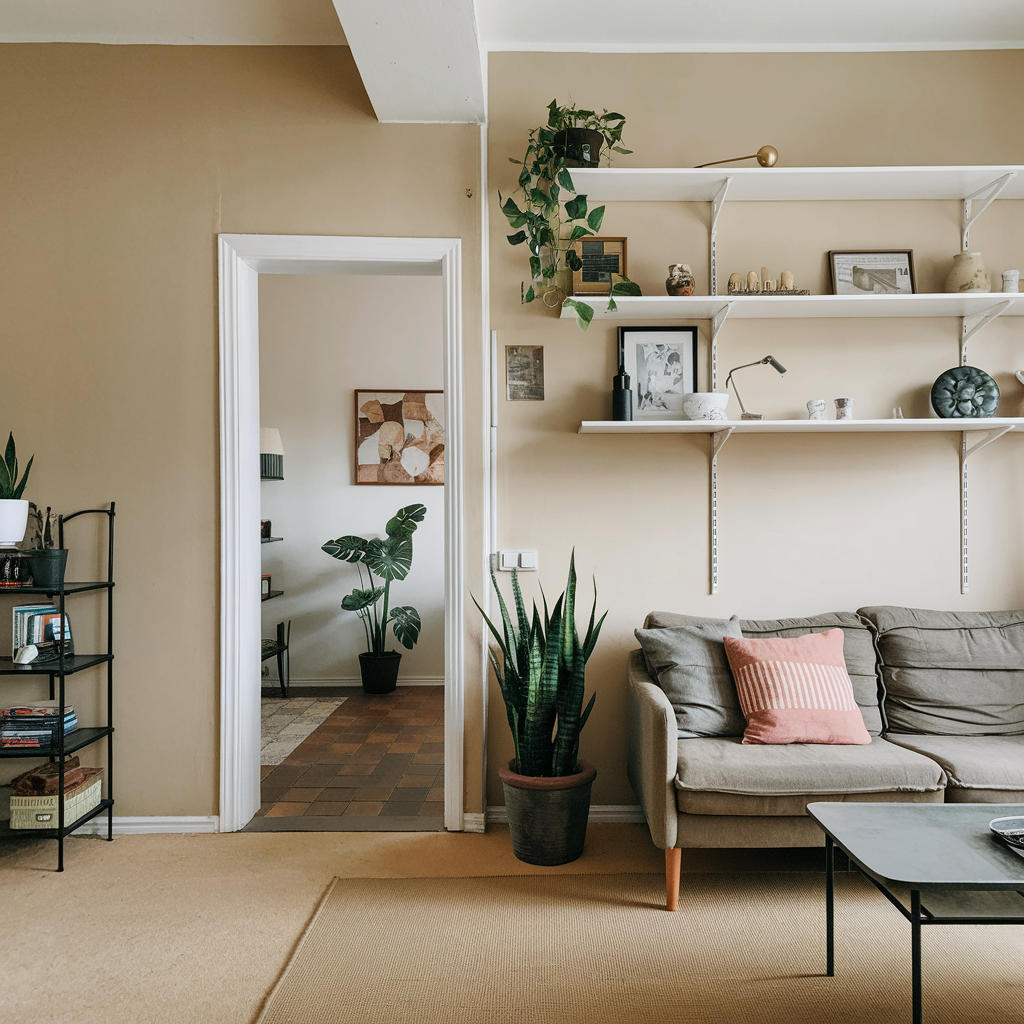 A small well-decorated living room