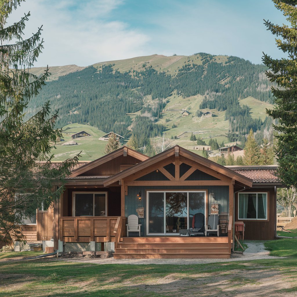 Une jolie maison dans les montagnes