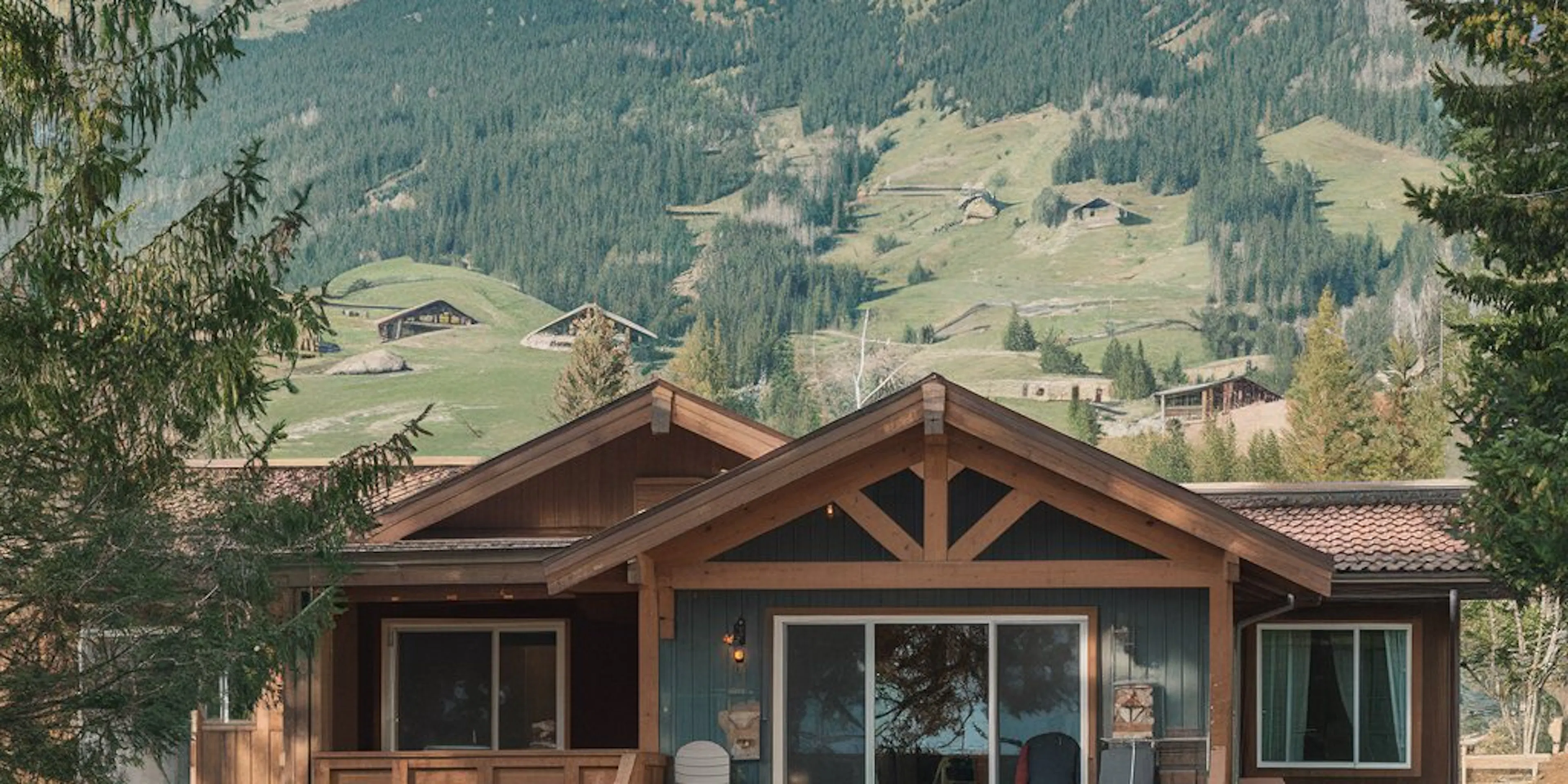 Une jolie maison dans les montagnes