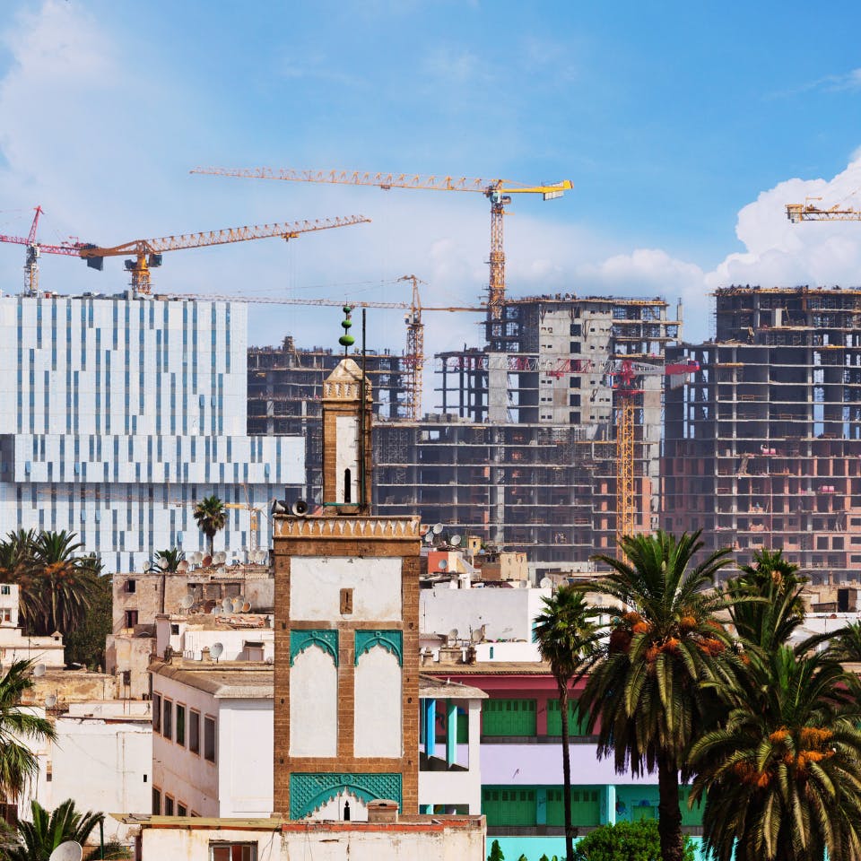 Casablanca medina cityscape