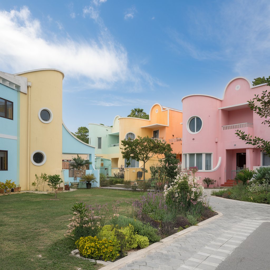 Des appartement de couleurs différentes