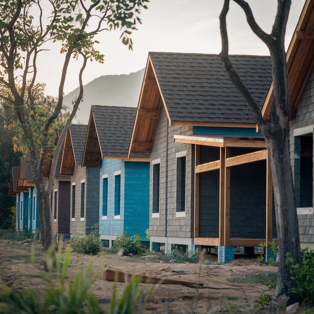 Des logements en phase de finition 