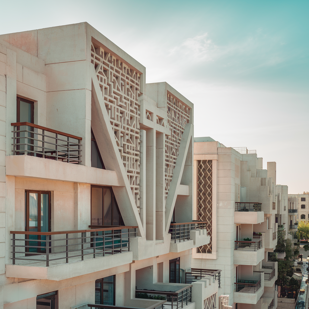 Un joli immeuble avec des appartements