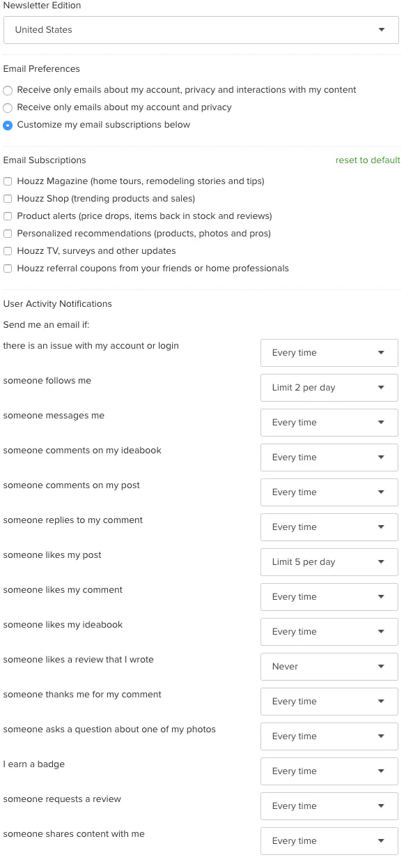 How Do I Subscribe To Or Unsubscribe From Houzz Emails Houzz How Do I Subscribe To Or Unsubscribe From Houzz Emails Houzz