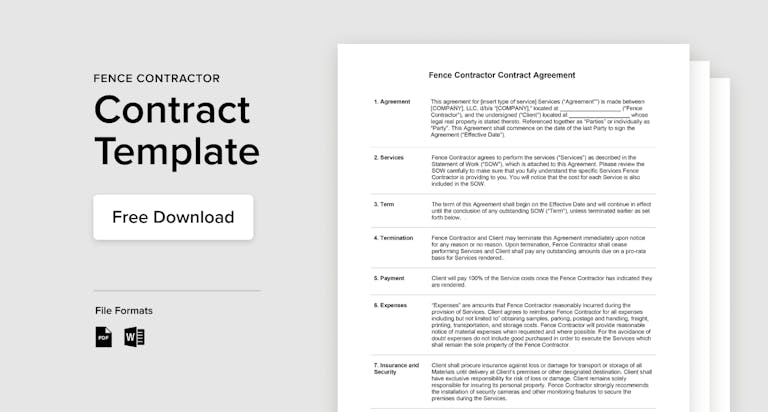 Fence Construction Contract Template & Guide | Houzz Pro fence-construction-contract-template-guide-houzz-pro