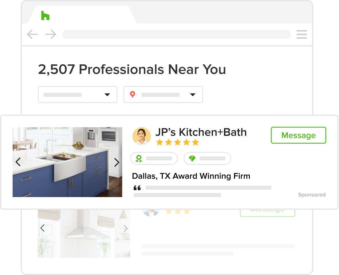 general contractor showcases work to new leads