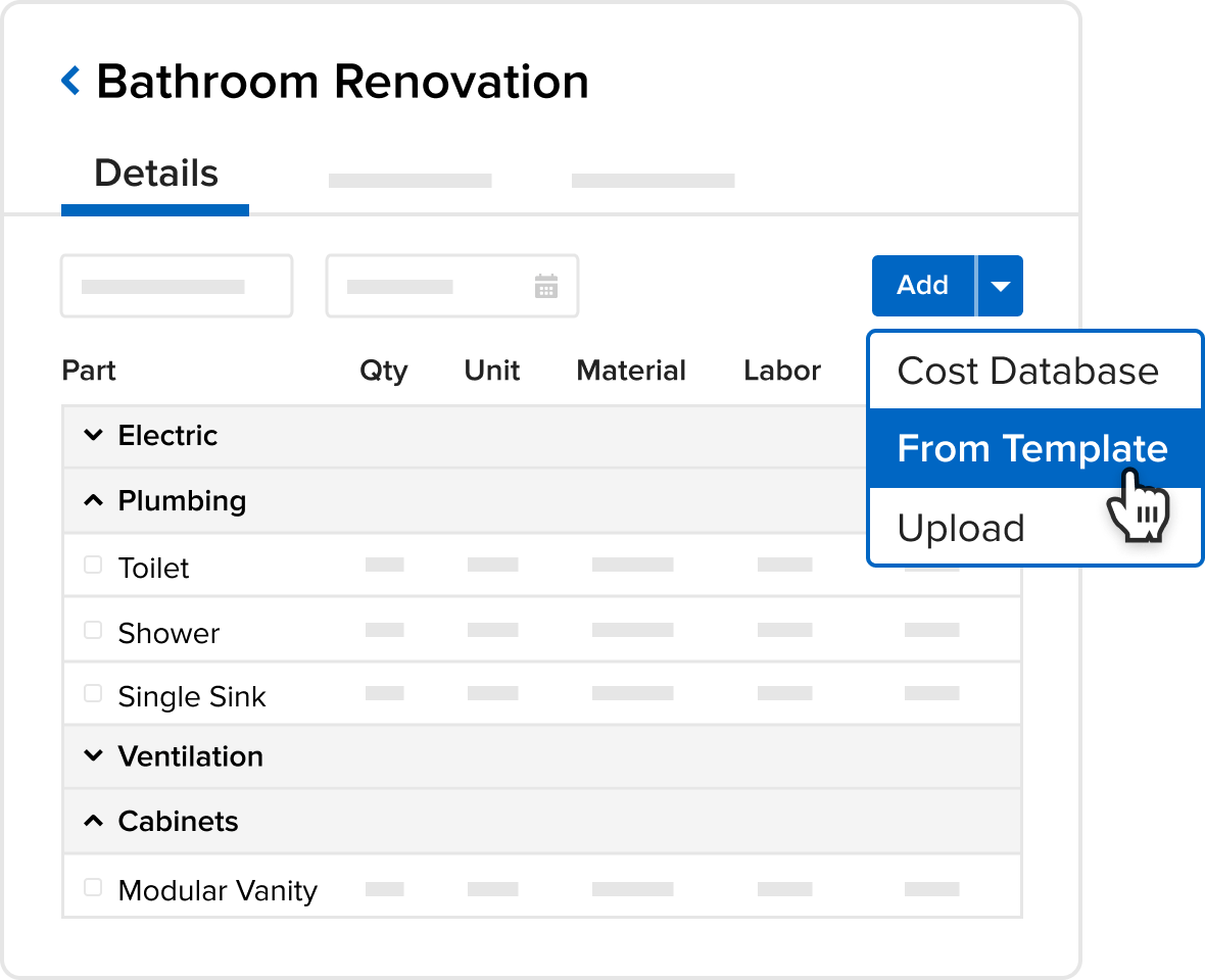 General contractor uses houzz pro to send a new lead an estimate from a template