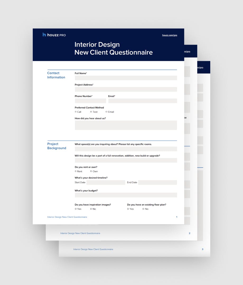 interior design research survey questions