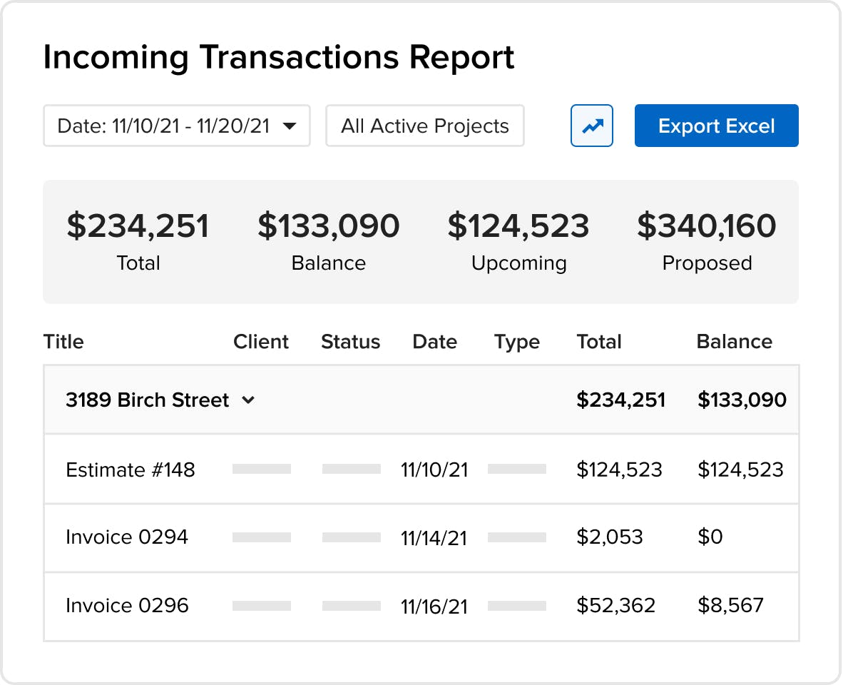 Landscape contractor software tracks all bills