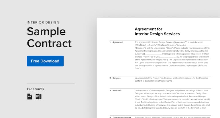 FREE Interior Design Contract Template & Writing Guide | Houzz Pro
