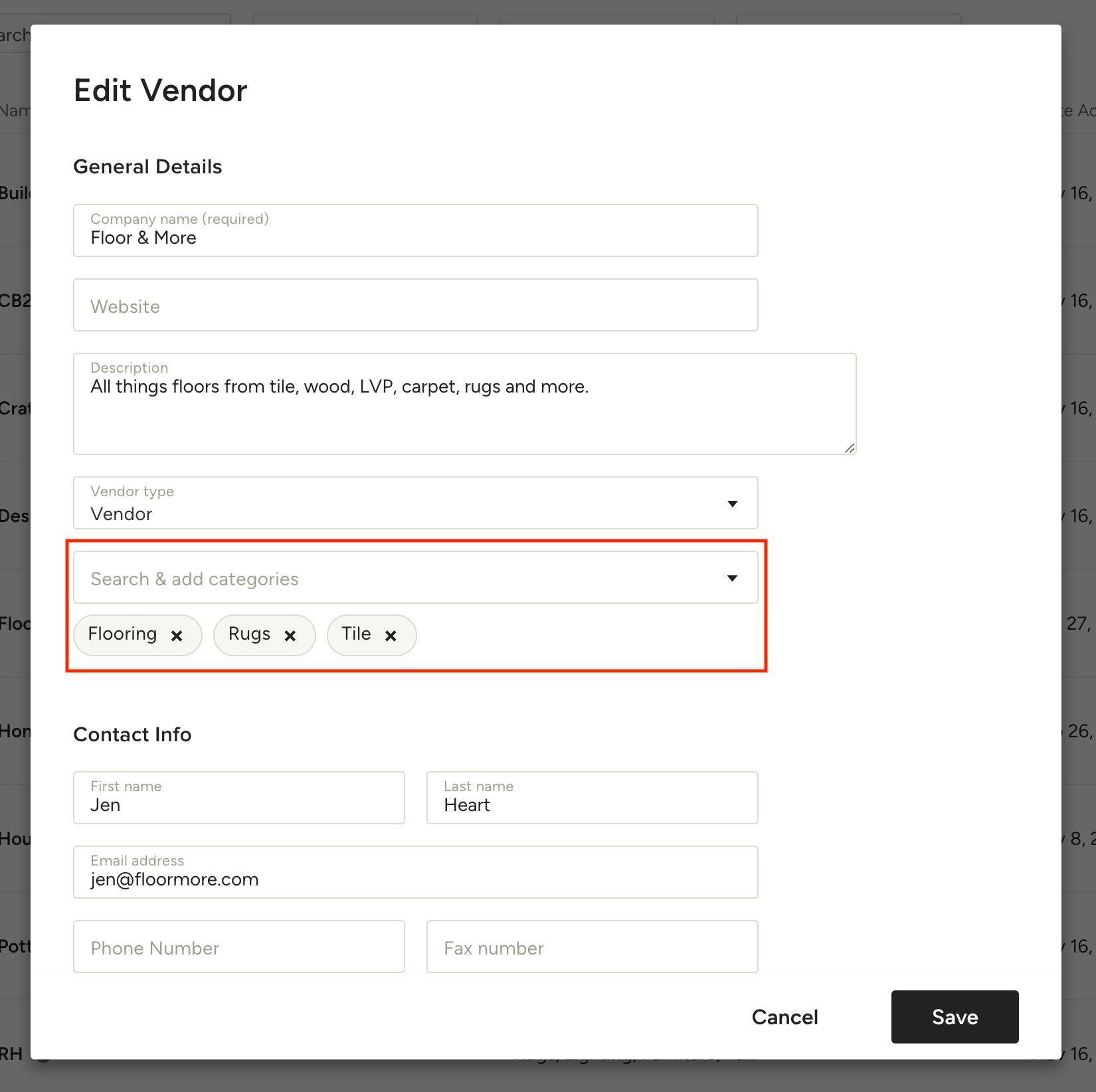 How to Categorize Your Vendors Houzz