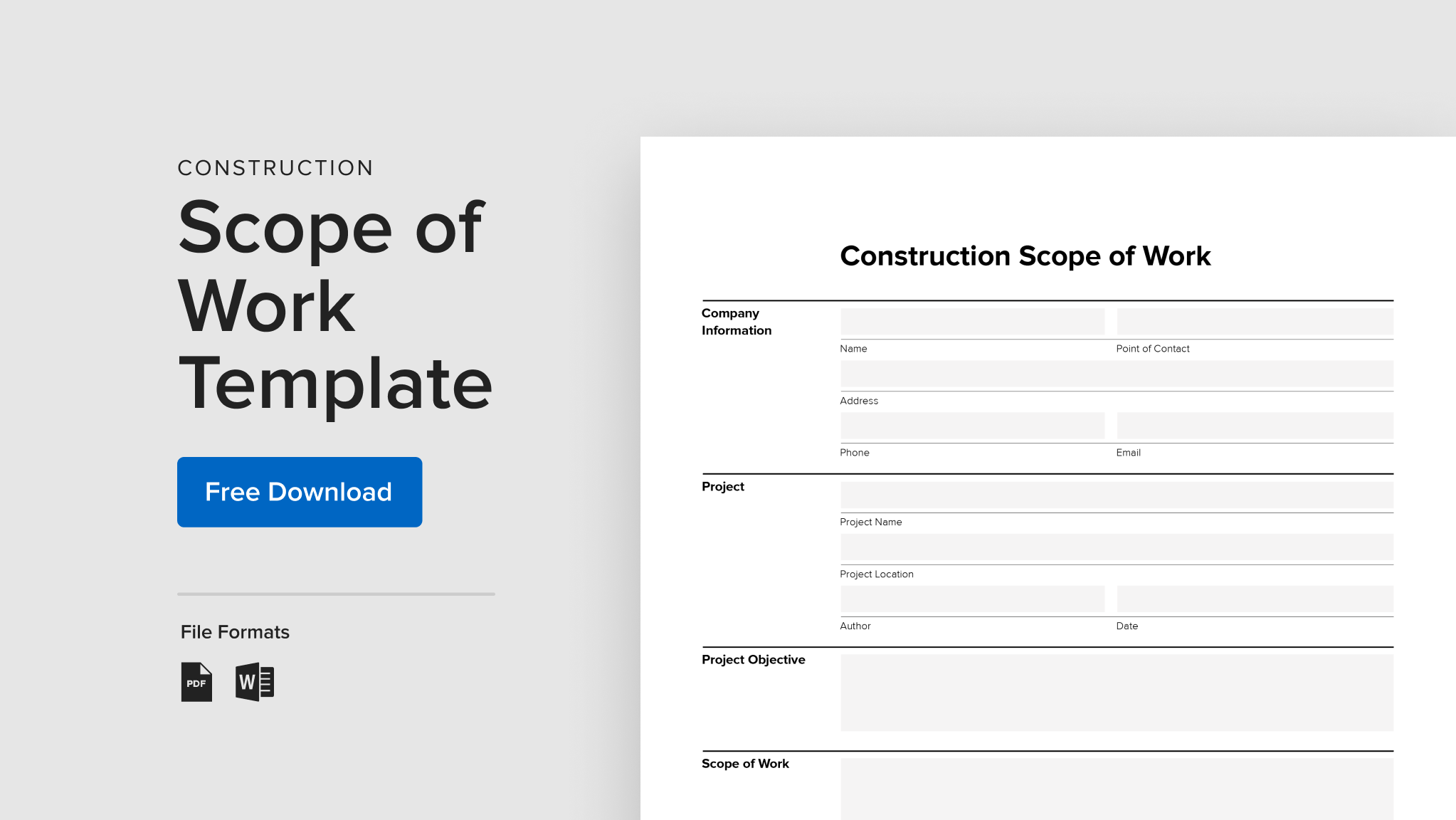 Residential Construction Scope Of Work Example Template | Houzz Pro