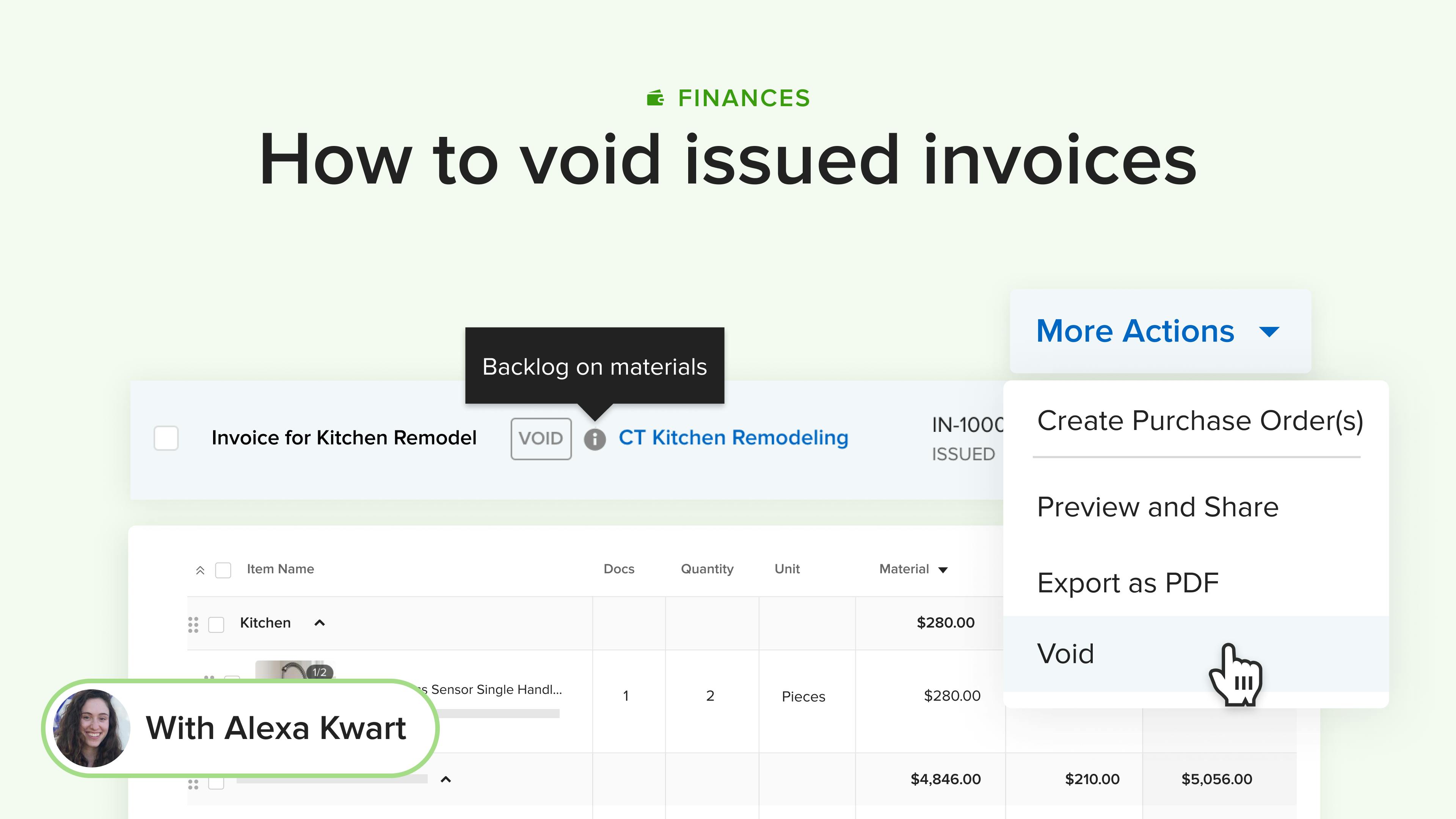 How to Void an Issued Invoice | Houzz