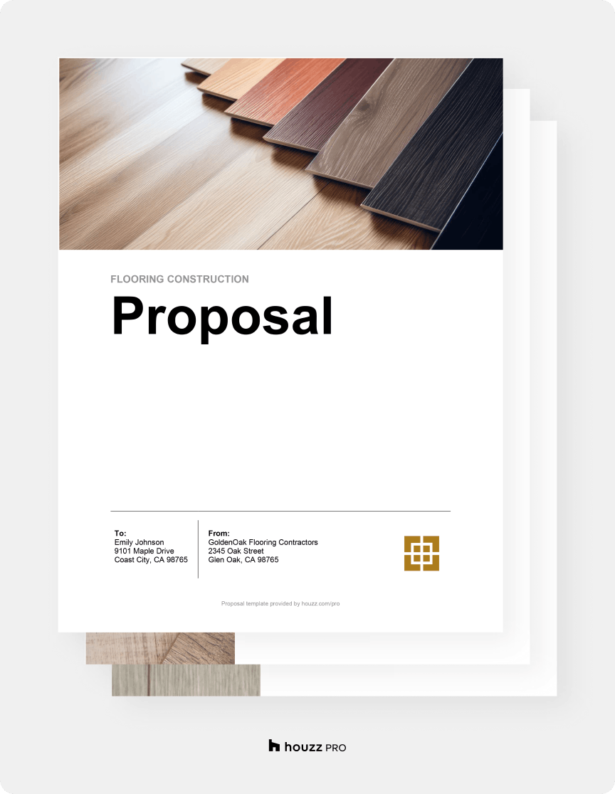 Free Flooring Proposal Template & HowTo Guide Houzz Pro Free Flooring Proposal Template & HowTo Guide Houzz Pro