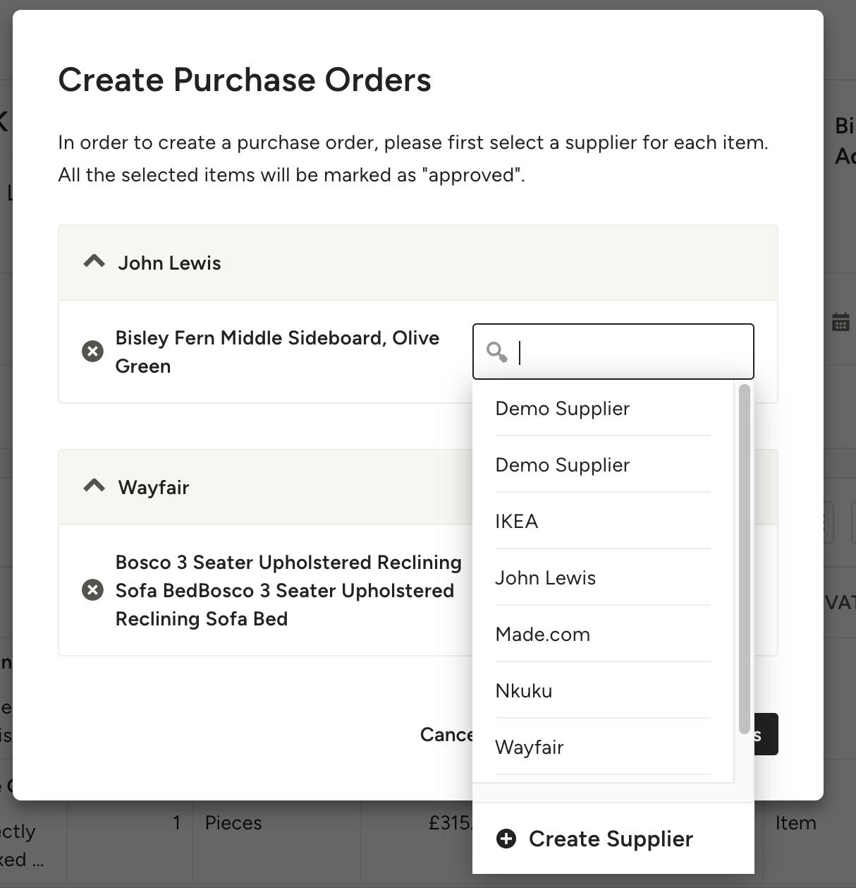 How to Create Purchase Orders Houzz