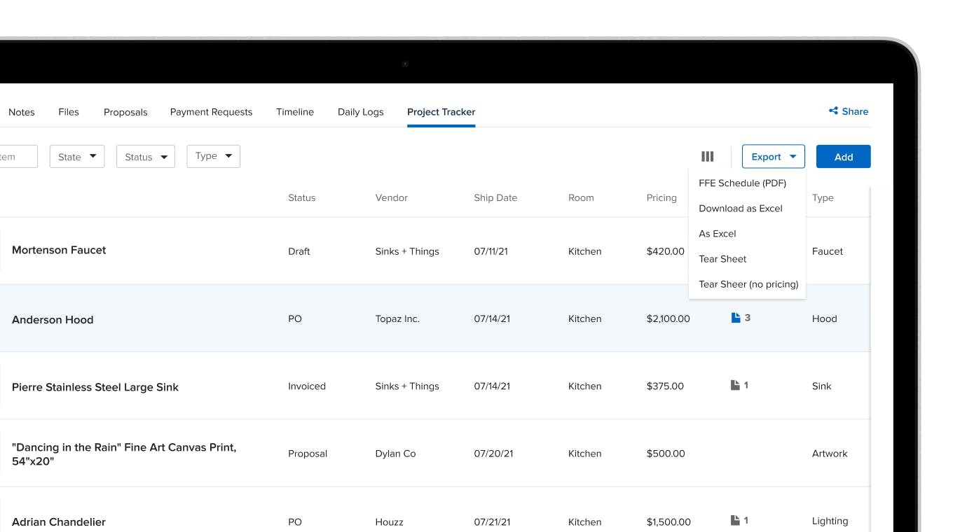Houzz Pro Introduces New Project Tracking Experience for Designers and