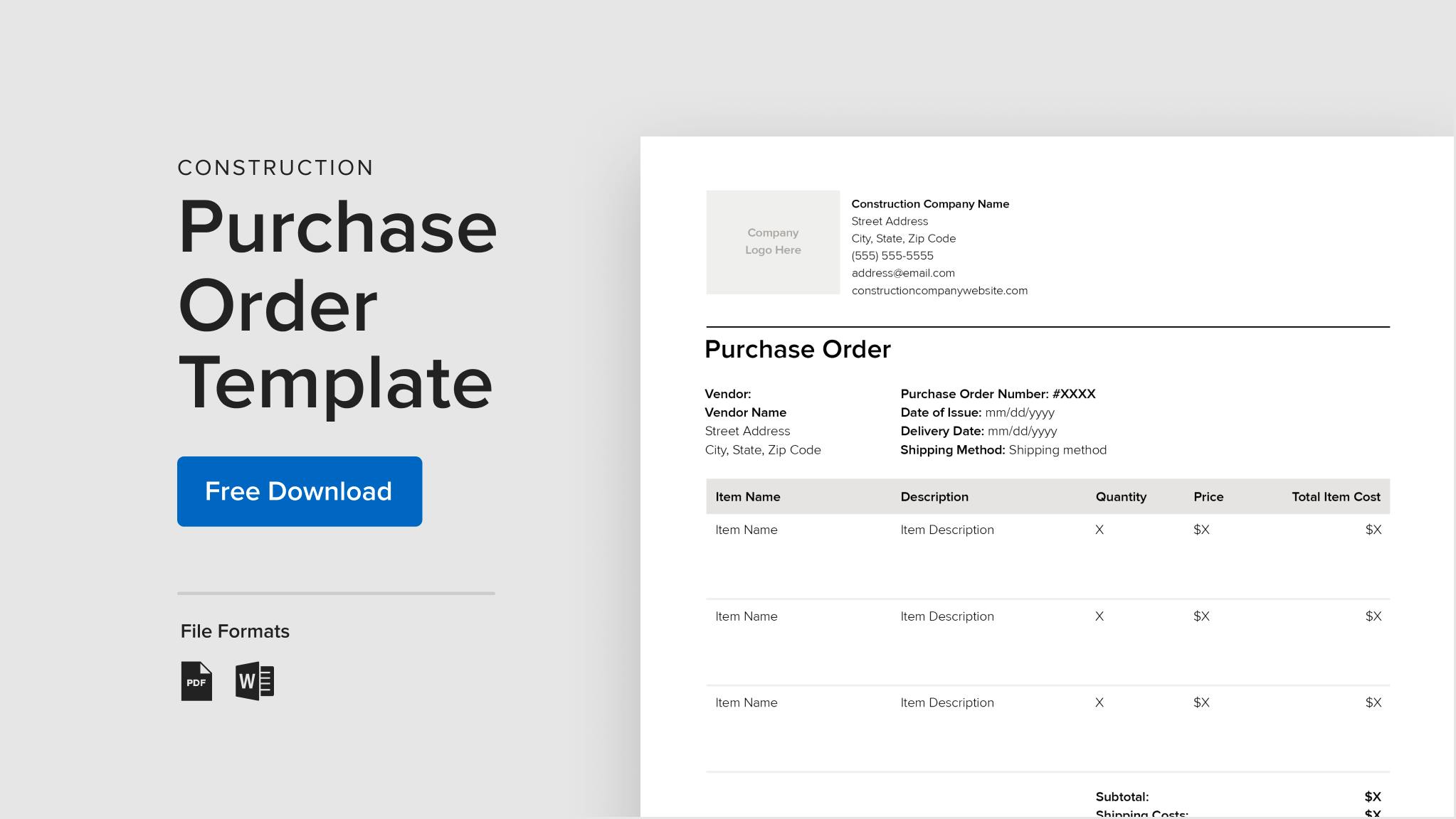 Complete Guide to Construction Purchase Orders + Free Template Houzz Pro