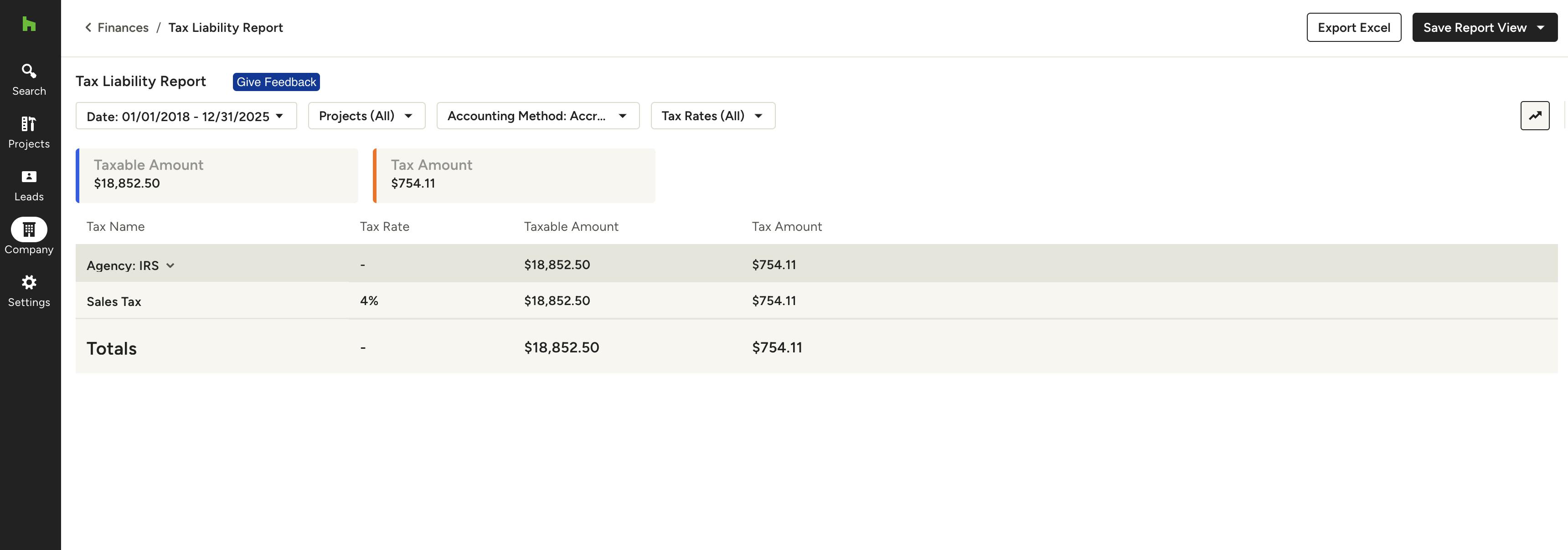 How to Generate the Tax Liability Report Houzz