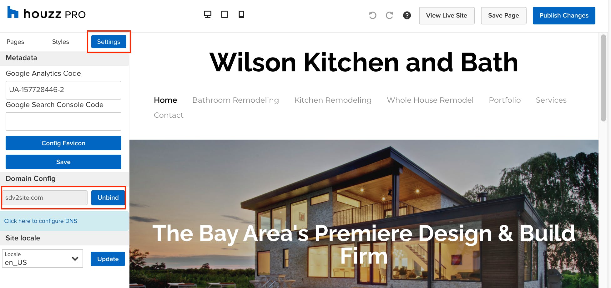 Houzz website services