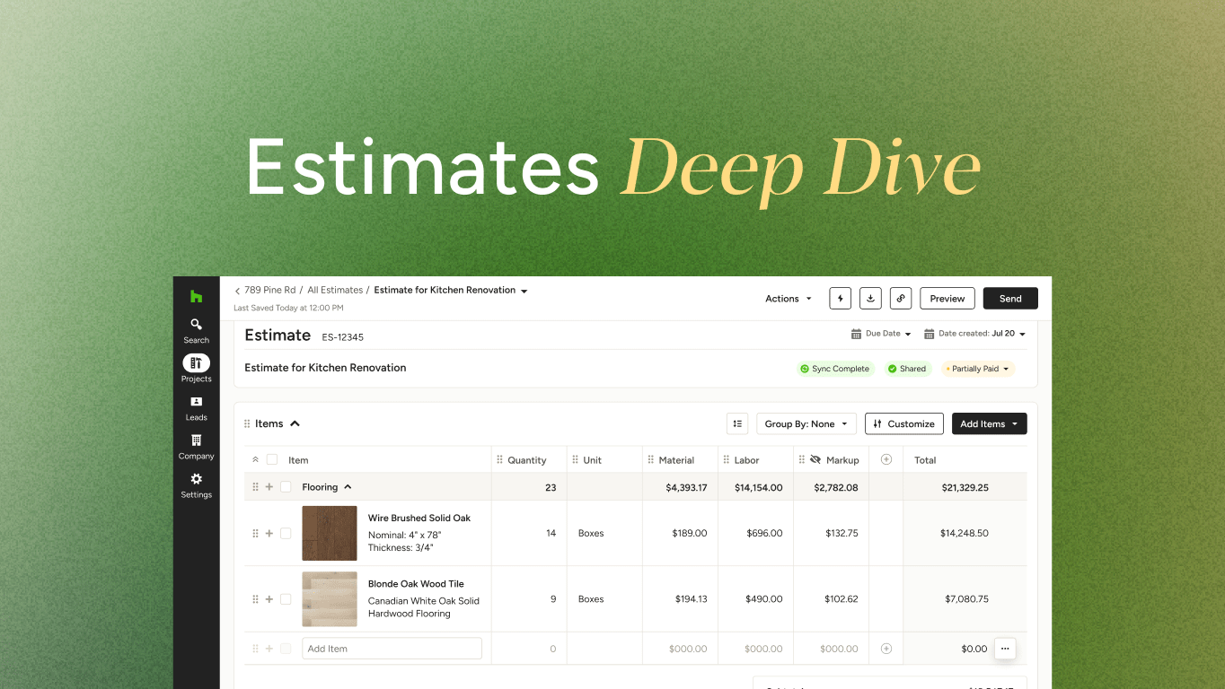 (On-Demand) Estimate Builder Tool for Better Bids and Faster Payments