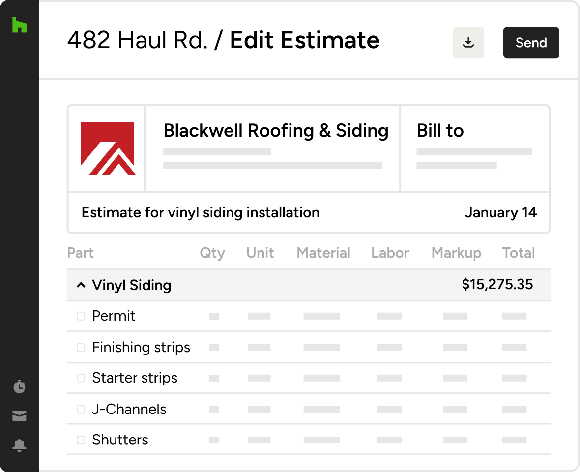 Siding Software & App | Houzz Pro
