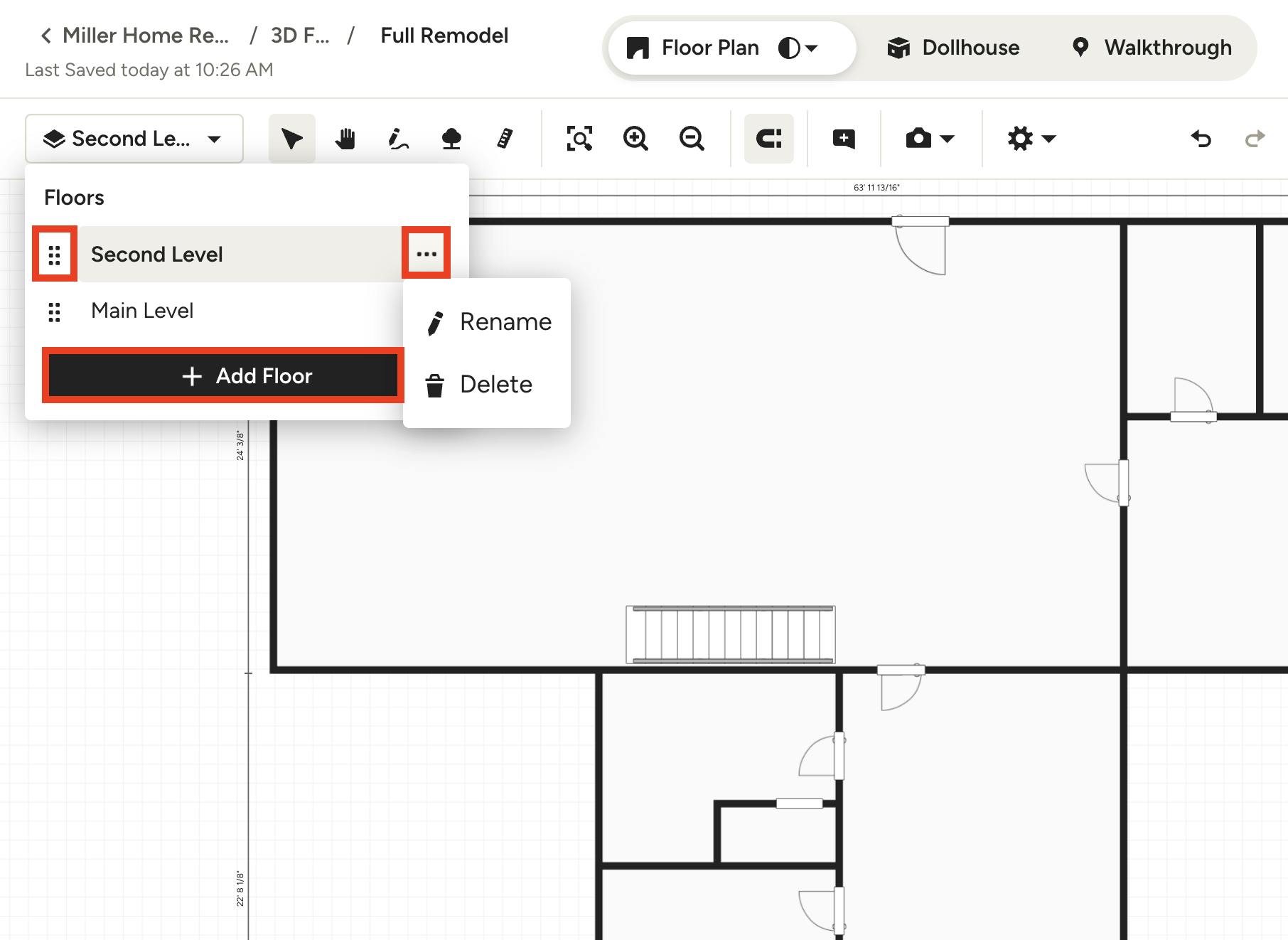 How to Add Multiple Floors in 3D Floor Planner | Houzz