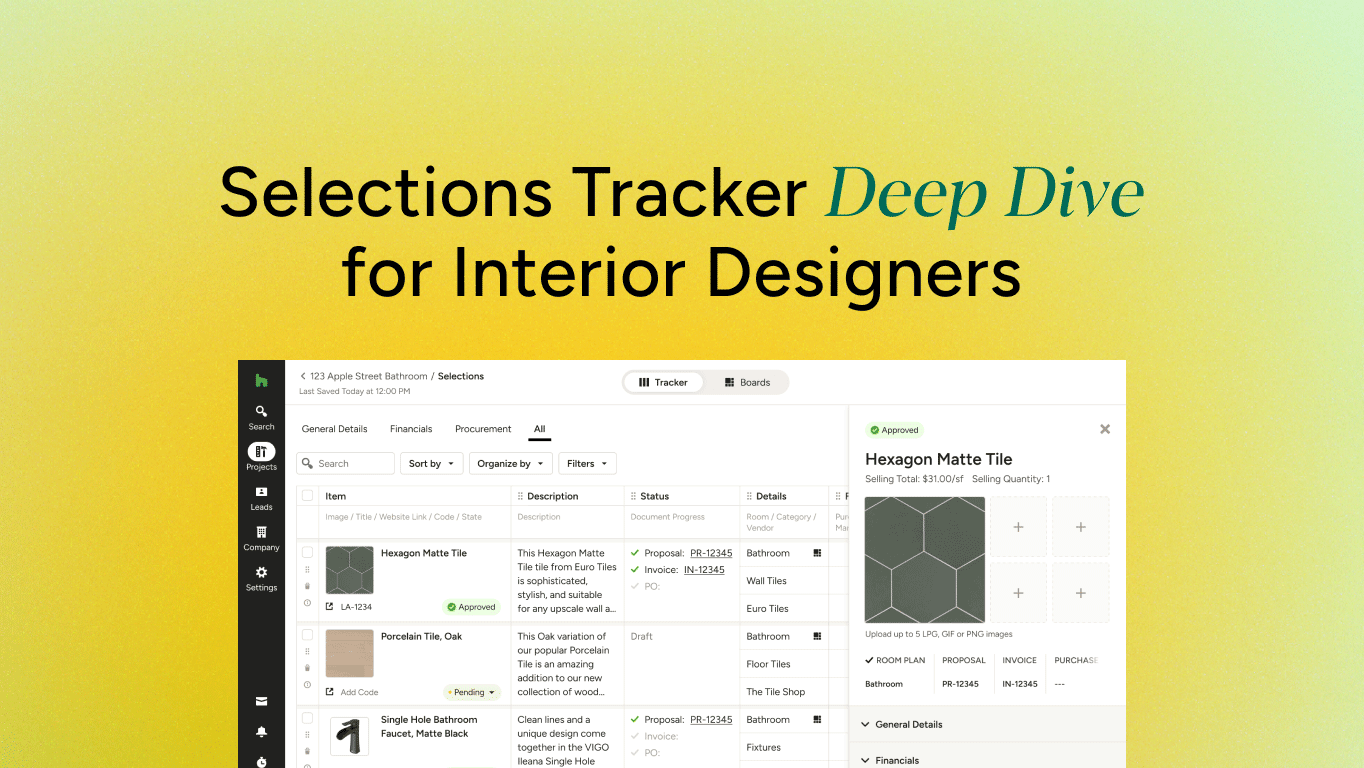 (On-Demand Webinar) Selections Tool Deep Dive for Interior Designers ...