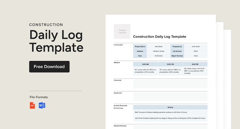 How to Write Effective Construction Daily Logs + Free Template