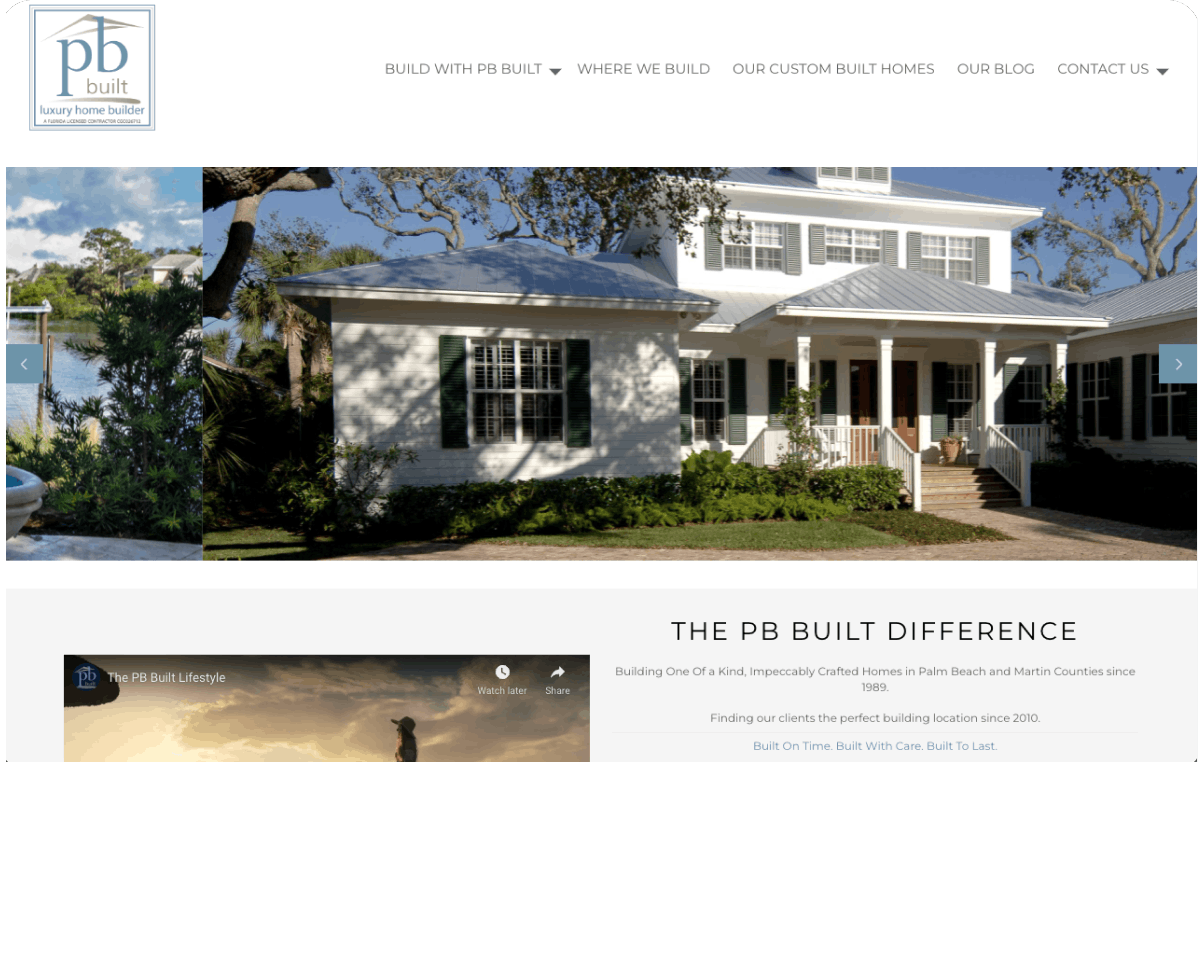Builder site Design Houzz Pro