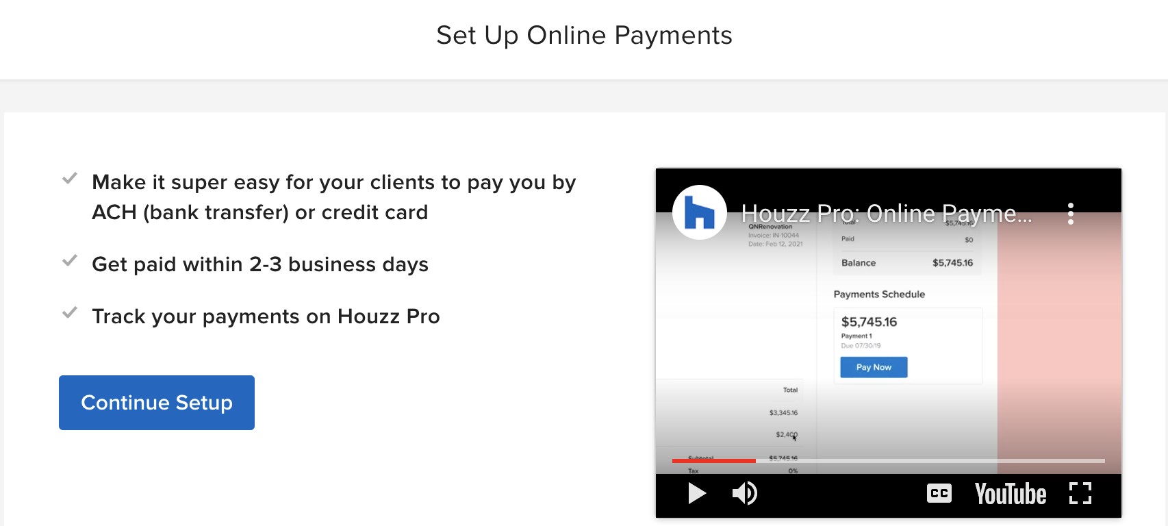 Set Up Online Payments To Get Paid Faster | Houzz