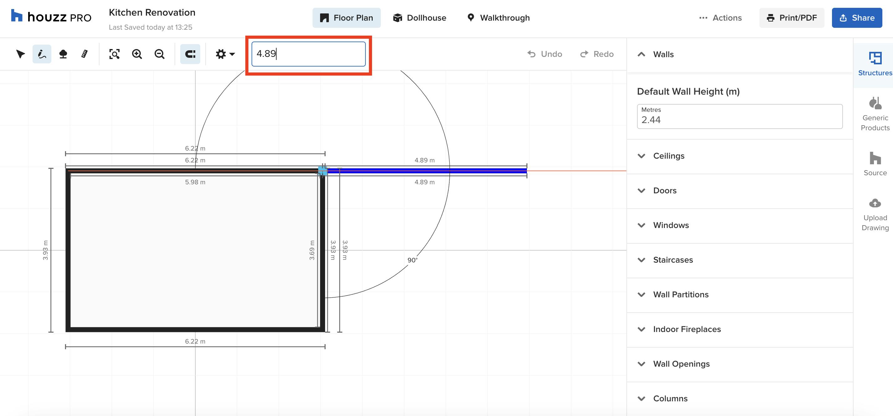 How to Create Accurate Wall Lengths, Angles, and Connections Houzz