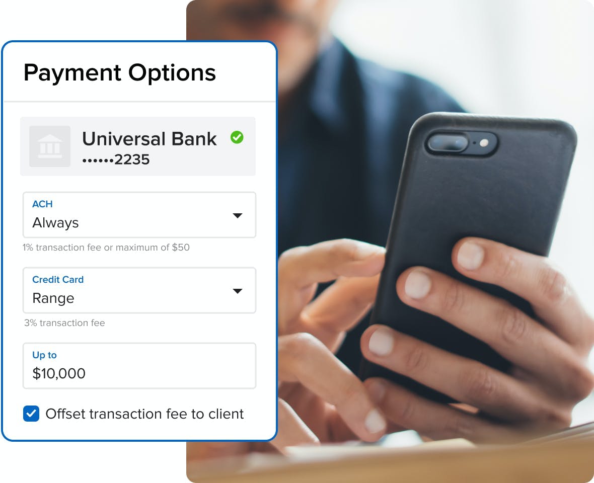 general contractor using app to collect payment