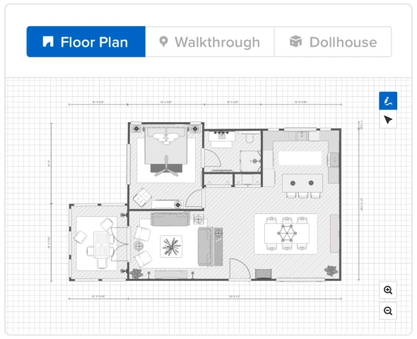 Contractor uses 3d floor planner to show clients dollhouse views