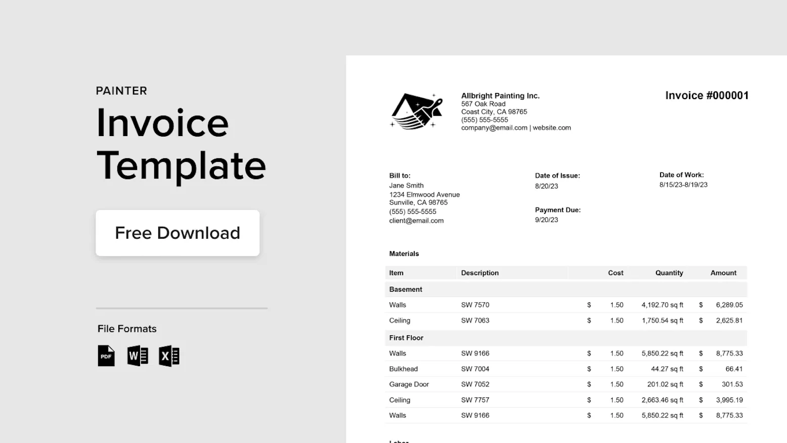 How to Write a Painting Invoice + Free Template | Houzz Pro how-to-write-a-painting-invoice-free-template-houzz-pro