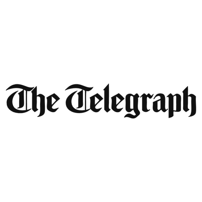 the telegraph logo in black