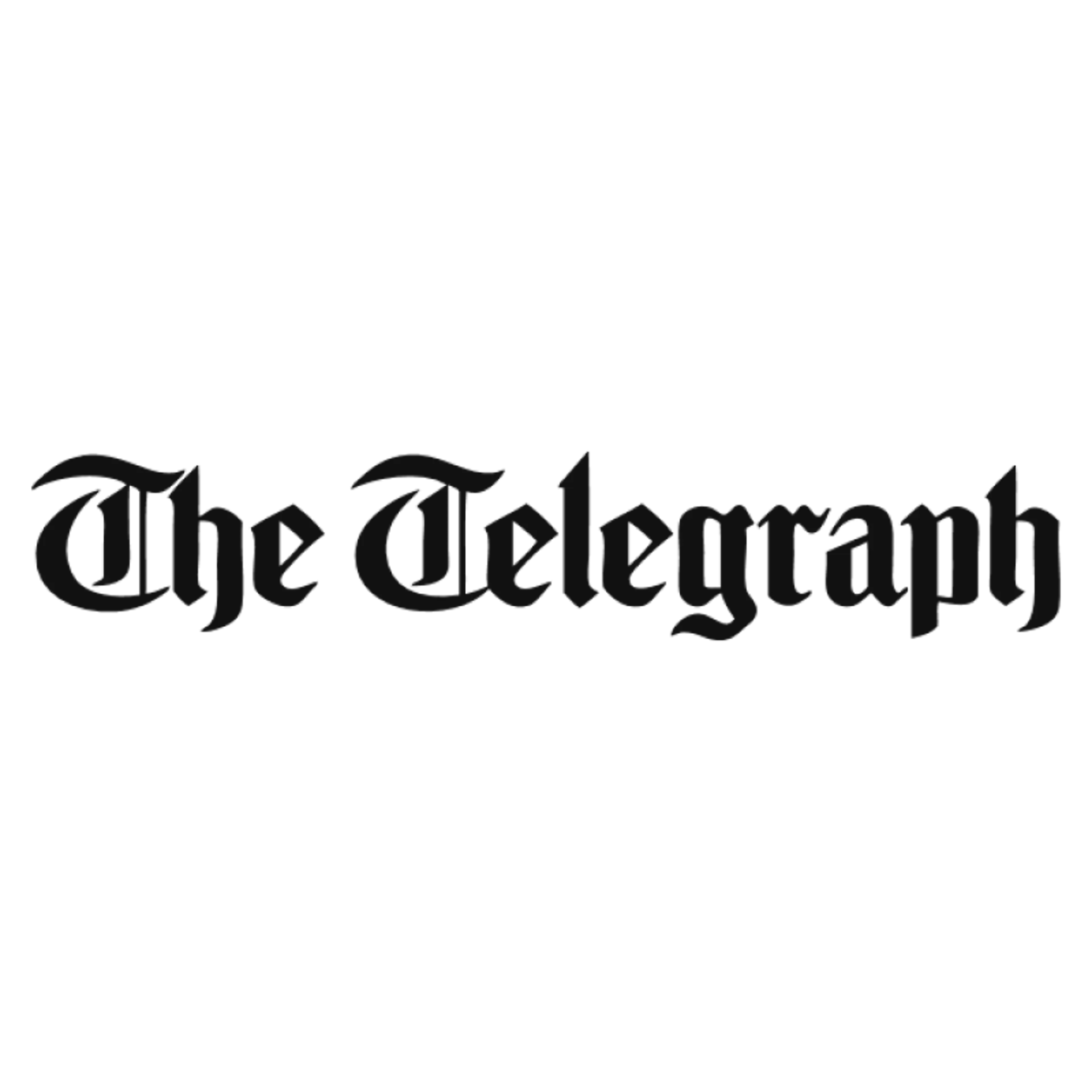 the telegraph logo in black
