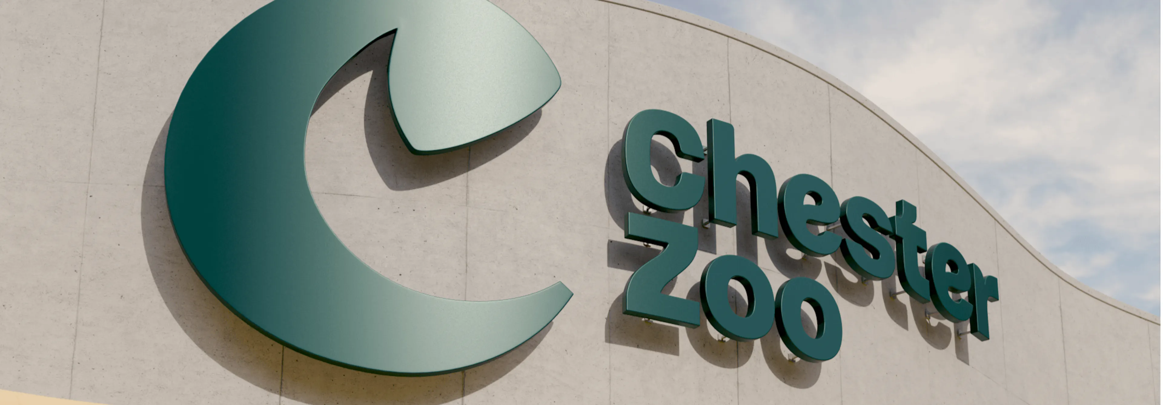 Chester Zoo logo signage