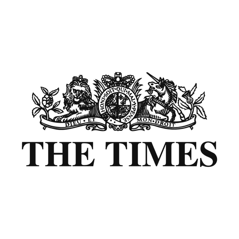 the times logo in black