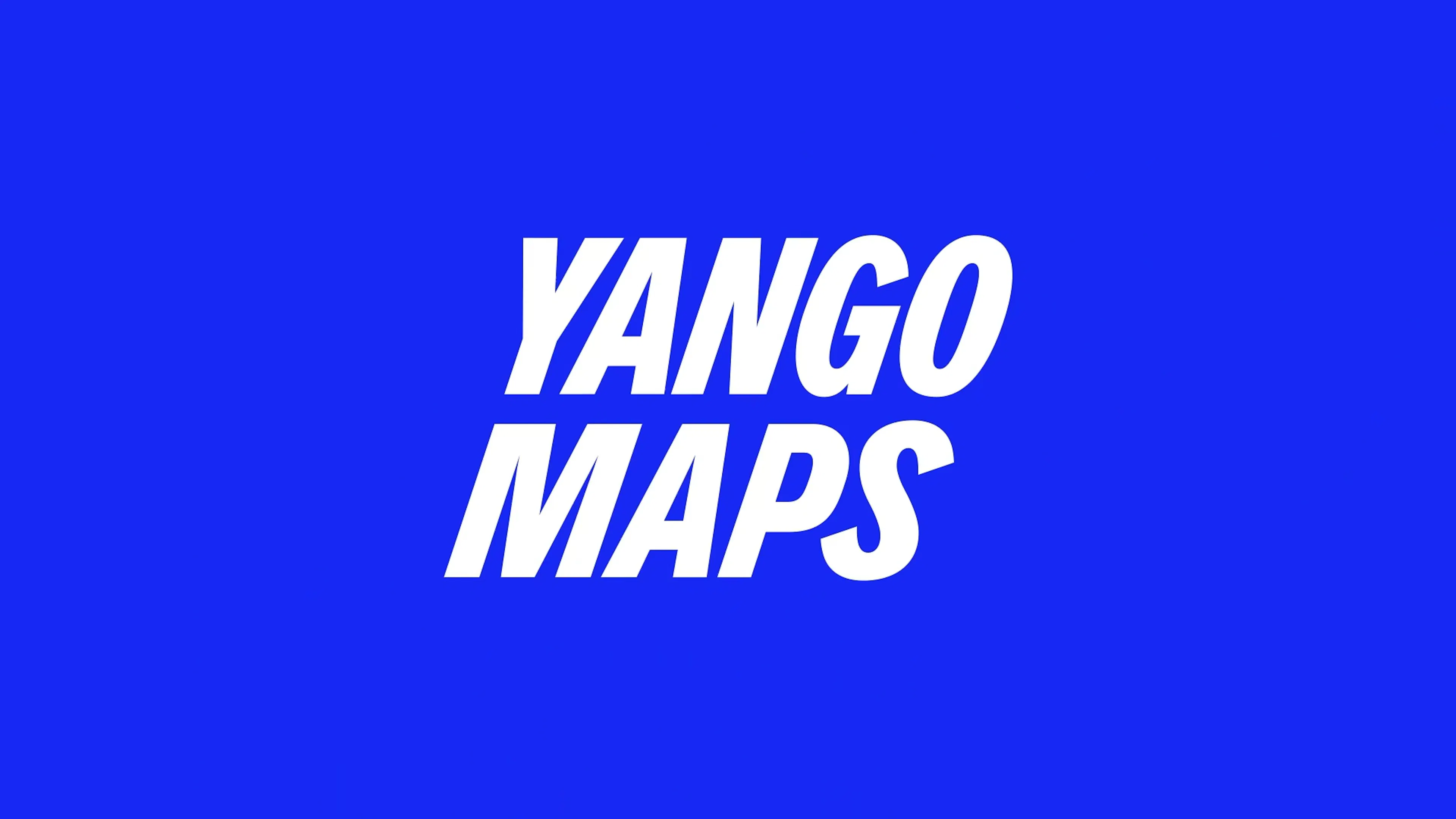 Yango Maps logo on blue