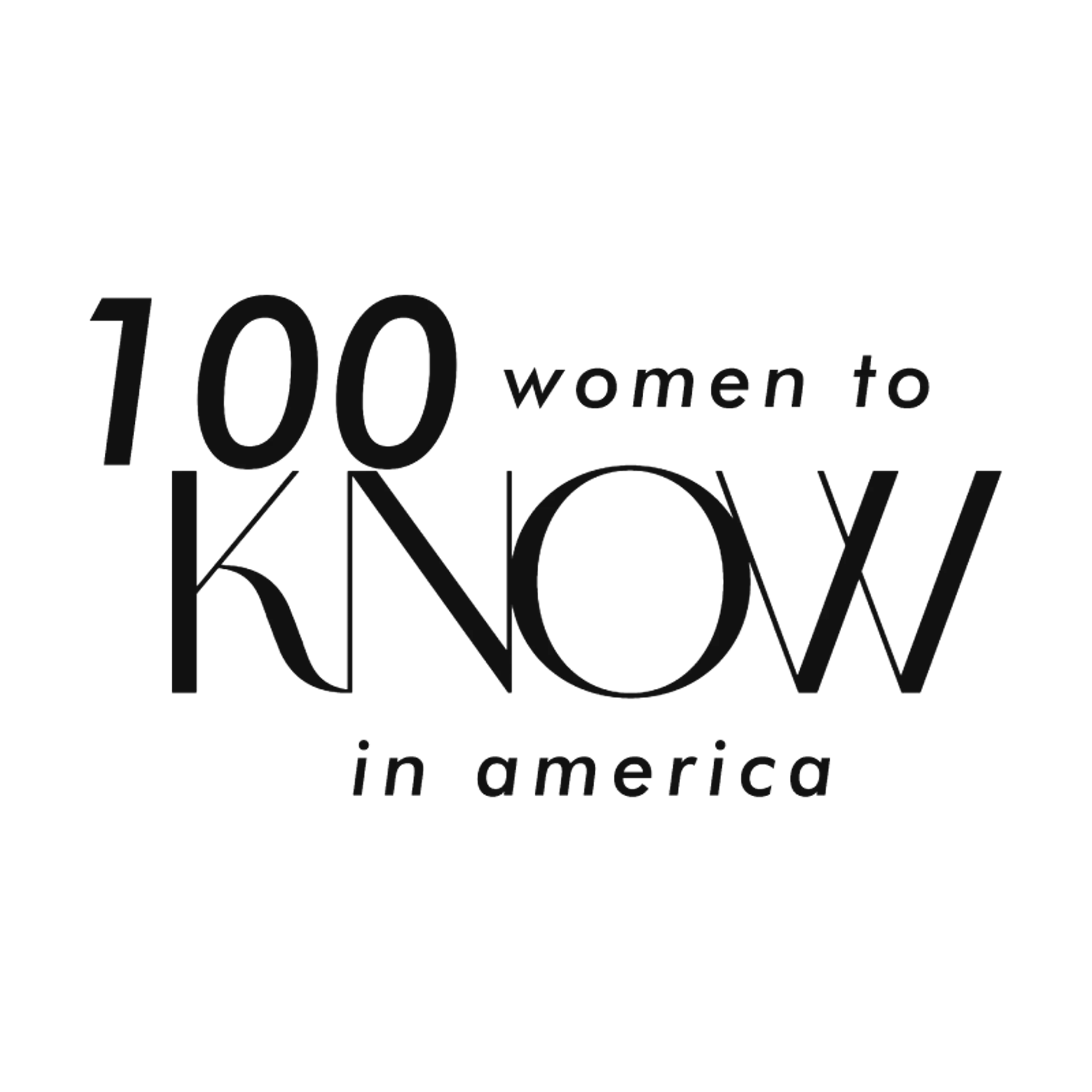 100 Women to KNOW in America badge
