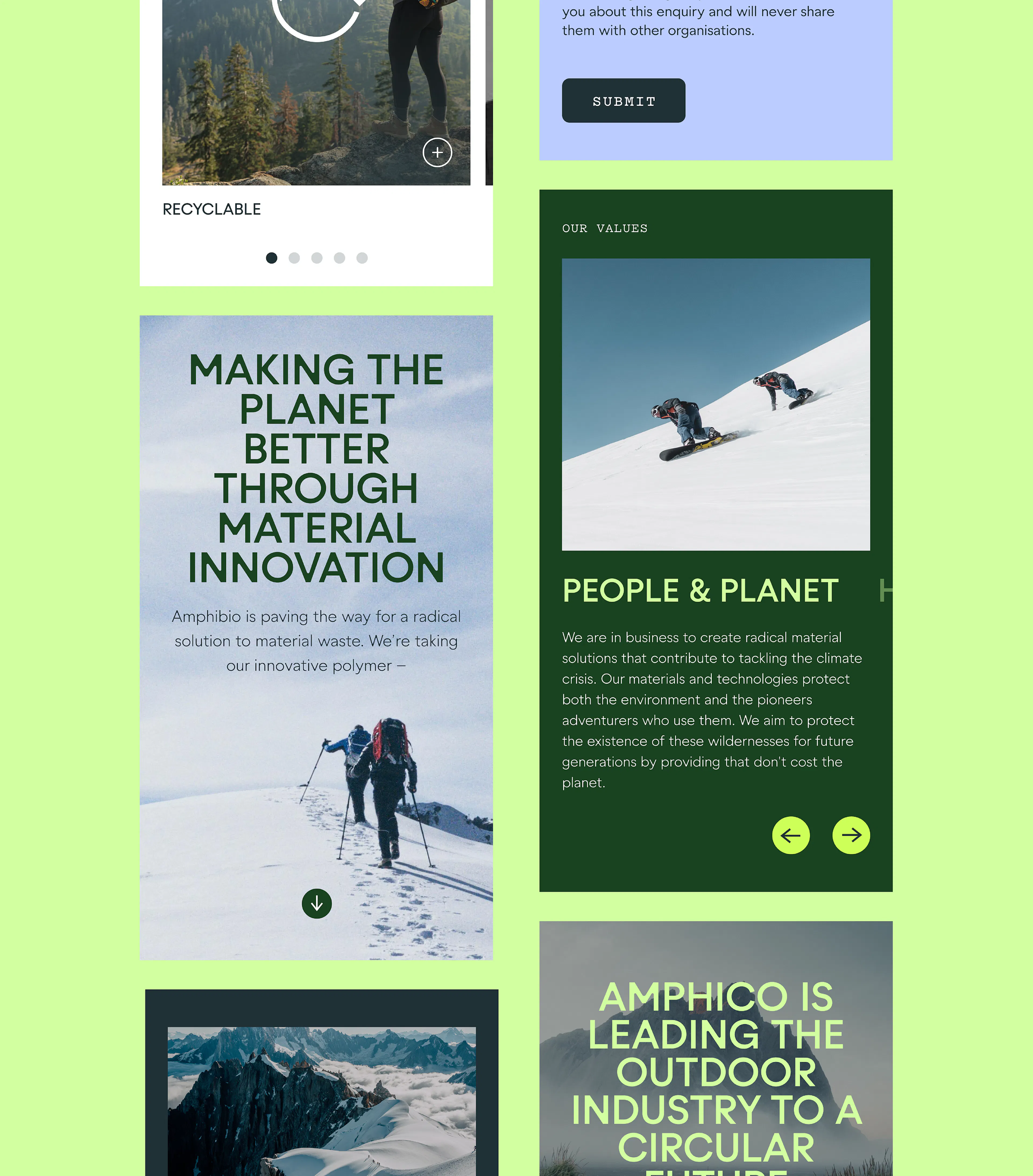 Amphico brand identity application by HOW+HOW